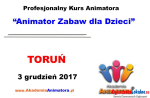 Kurs Animatora Toruń - 3.12.2017